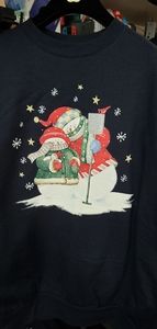 Mcbrides hallmark christmas snowman sweater xl